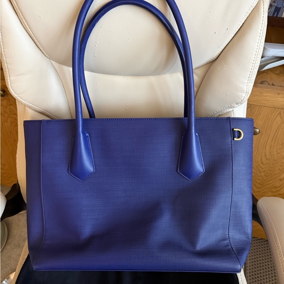 Dagne Dover Handbags - Dagne Dover Blue Signature Legend Tote